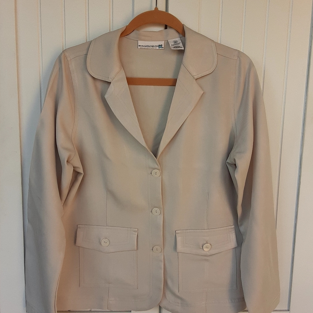 Weekend Clothes Linen Blazers, Size M